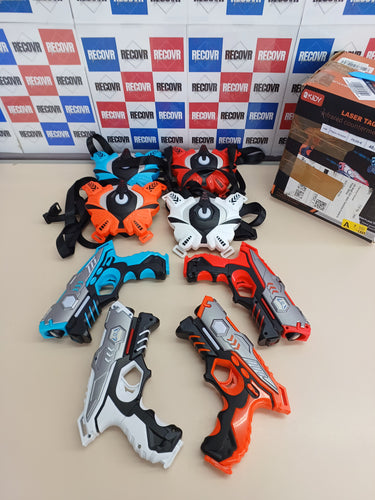 Set pistolas láser OKKIDY x4, juego 4 niños, 6+ años.